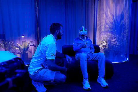 Relaxation area at the Olympic Village